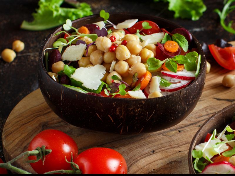 Delicia de Salada de Grao de Bico