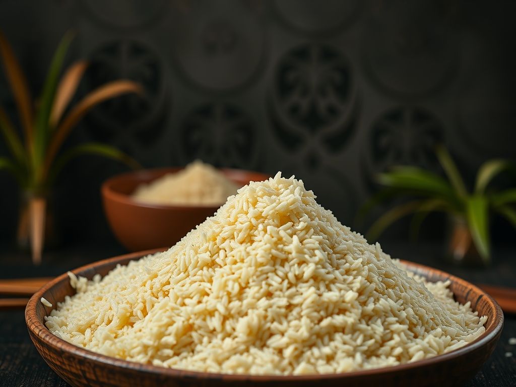 O que é Farinha de arroz doce