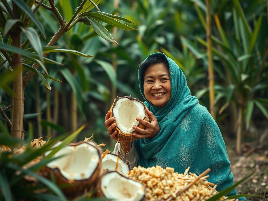 O que é Farinha de coco